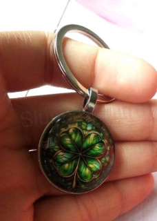 Klíčenka, přívěšek na klíče čtyřlístek (H669)