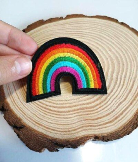 Nášivka, nažehlovačka duha 6 cm (C716)