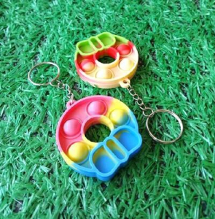 Klíčenka, přívěšek na klíče Fidget s Pop it Toys podkova (D1116)