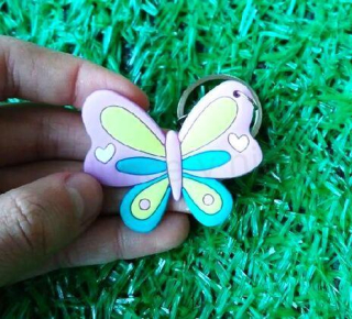 Klíčenka, přívěšek na klíče motýl (D1126)