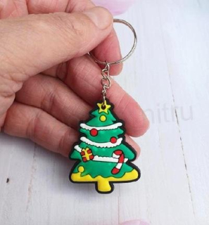 Klíčenka, přívěšek na klíče vánoční stomeček (D1136)