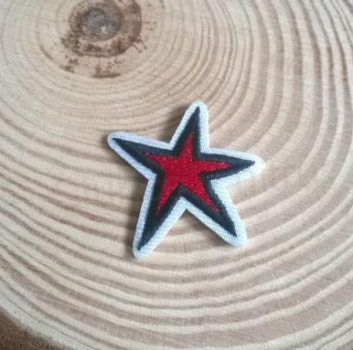 Nášivka hvězda 3,2 x 3 cm (C770)