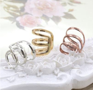 Falešný piercing, nasazovací náušnice do ucha více barev (BB16)