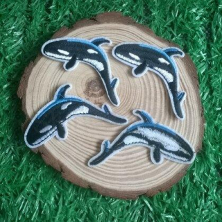 Nášivka Nažehlovačka Delfín 7,5 x 4 cm (C772)