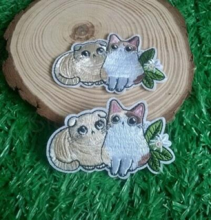 Samolepicí nažehlovací nášivky kočičky (C773)