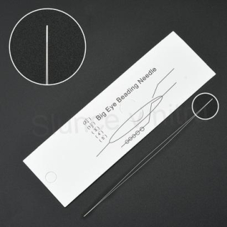 Skládací jehla na korálky z nerezové oceli s okem 12,5 cm (N155)