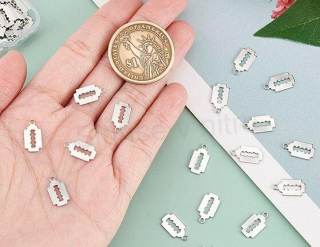 Přívěsek žiletka nerezová ocel 13 x 7 mm (AA350)