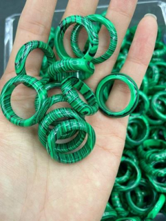 Minerální prsten pravý malachit (X2154)