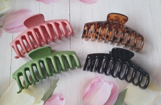 Velký skřipec do vlasů více barev - 11 cm (H678)