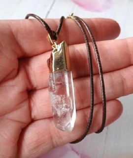 Náhrdelník pokovený křišťál špice 10,6 g (Brazílie) (X2085)