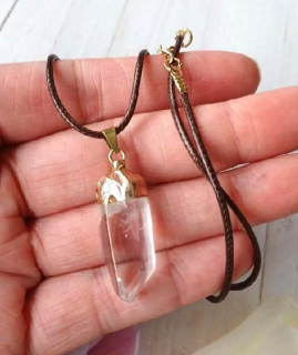 Náhrdelník pokovený křišťál špice 6,12 g (Brazílie) (X2086)