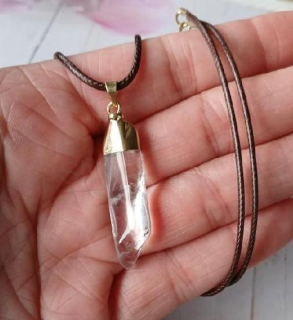 Náhrdelník pokovený křišťál špice 5,7 g (Brazílie) (X2087)