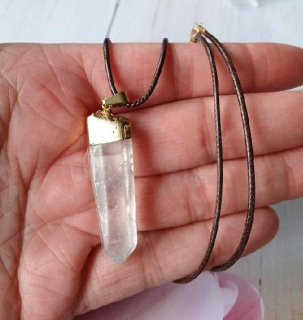 Náhrdelník pokovený křišťál špice 9,7 g (Brazílie) (X2089)