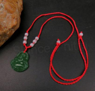 Náhrdelník buddha, růženín (BD955)