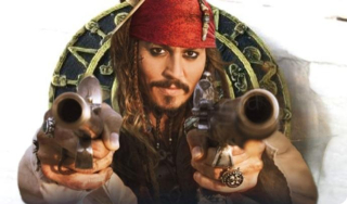 Přívěsek mince, Aztécký medailon 5,5 X 4,5 - Jack sparrow (AA356)