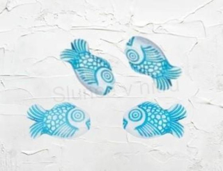 Modrý korálek ryba 15 x 9 mm (AC650)