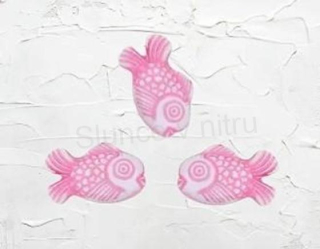 Světle růžový korálek ryba 15 x 9 mm (AC652)