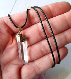 Náhrdelník pokovený křišťál špice 6,1 g (Brazílie) (X2105)