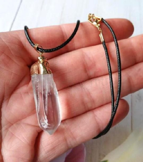 Náhrdelník pokovený křišťál špice 11,2 g (Brazílie) (X2108)