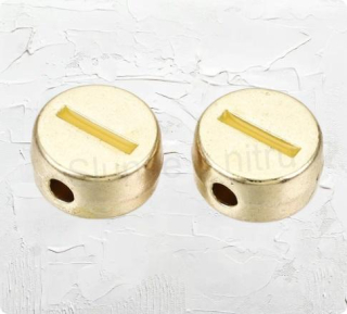 Smaltované korálky písmenko I - 8 x 4 mm (AA378)