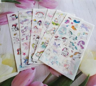 Samolepky, obtisky jednorožec, My little pony kreslené mix (E1009)