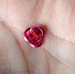 Hliníkové růžičky světle fialová 12 mm (AC659)