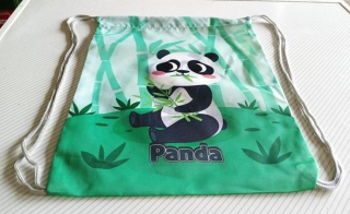 Stahovací taška, sáček na přezůvky zvířátka 30 x 24 cm panda (E1010)