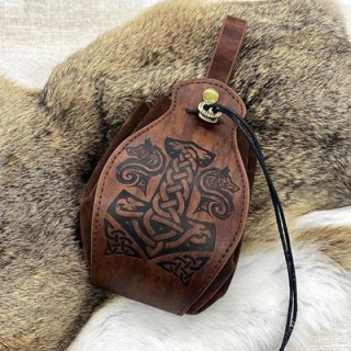 Středověká taška, peněženka na opasek (K637)