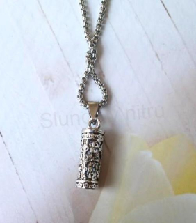 Nerezový náhrdelník s přívěskem vikinský váleček (BD985)