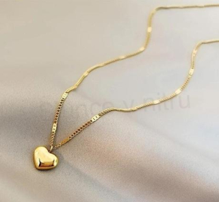 Řetízkový náhrdelník s přívěskem srdce (BD988)