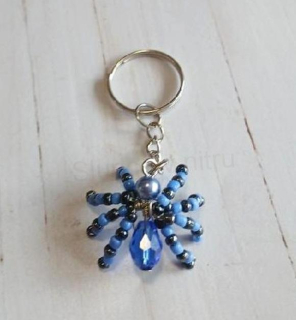 Klíčenka, přívěsek na klíče korálkový pavouk (H691)