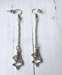 Visací, dlouhé náušnice kostra (BB906)