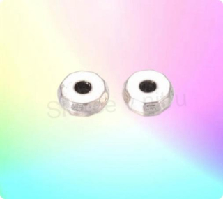 Slitinový korálek rondel - mezidíl 8 x 3 mm stříbrný (AA410)