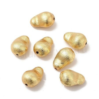 Mosazné korálky brambora pozlacené 18K, 20 x 13,5 x 11 mm (AA415)