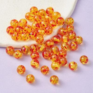 Imitace jantarových korálků 8 mm pryskyřice (AC666)