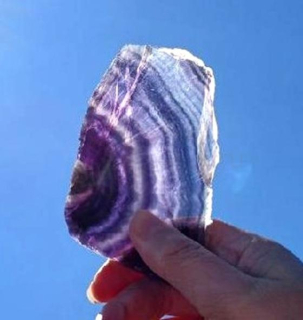 Fluorit leštěný plátek 266 g (X2153)