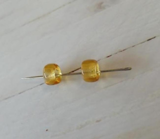 Skleněné korálky s velkým průvlekem 8,6 x 5,2 mm (AC680)
