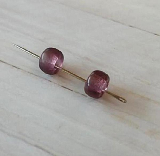 Skleněné korálky s velkým průvlekem 8,6 x 5,2 mm (AC682)