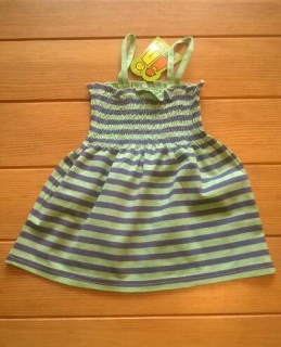 Děcká tunika, šaty modro zelená - velikost 86 až 92 (W15)