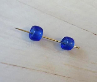 Skleněné korálky s velkým průvlekem 8,6 x 5,2 mm (AC684)