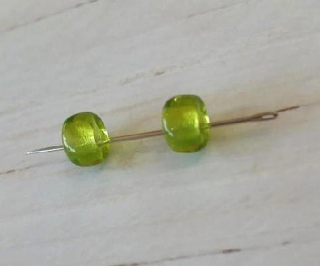 Skleněné korálky s velkým průvlekem 8,6 x 5,2 mm (AC687)