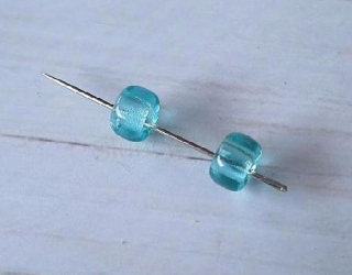 Skleněné korálky s velkým průvlekem 8,6 x 5,2 mm (AC688)