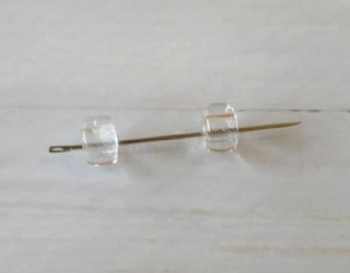 Skleněné korálky s velkým průvlekem 8,6 x 5,2 mm (AC689)