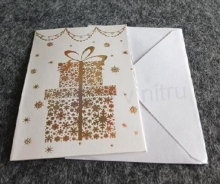 Vánoční přání, pohled otevirací (E1021)