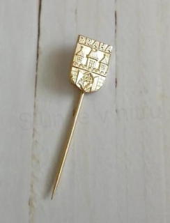 Odznak - Praha světle zlatý (ME46)