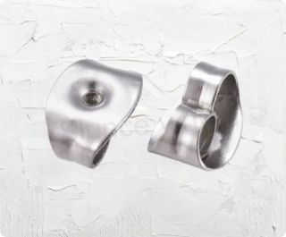 Náušnicová zarážka nerez ocel motýlek 6 x 4,5 x 5 x 3 mm | 1 Pár (AA434)