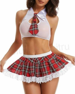 Dámský sexy studenský kostým, prádlo univerzální velikost (K654)
