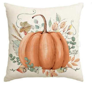 Potah, povlak na polštář veselé dýně 50 x 50 cm (S17)