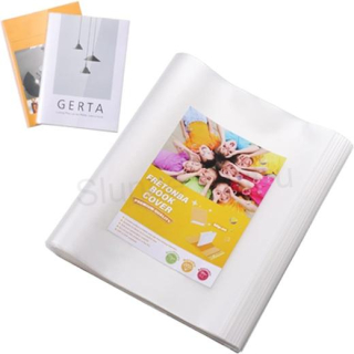 Sada průhledných PVC obalu na knihu, sešit transparentní A4 - 10 kusů (E1041)