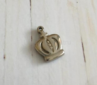 Přívěsek Koruna nerezová ocel 17 x 12 x 3,5 mm (AA439)